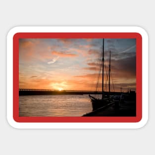 January sunrise on the River Blyth Sticker